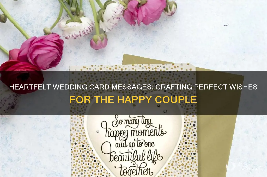what to say ina wedding card