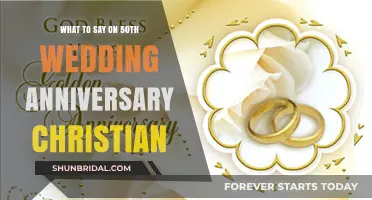 Celebrating 50 Years of Christian Love and Commitment: Anniversary Messages