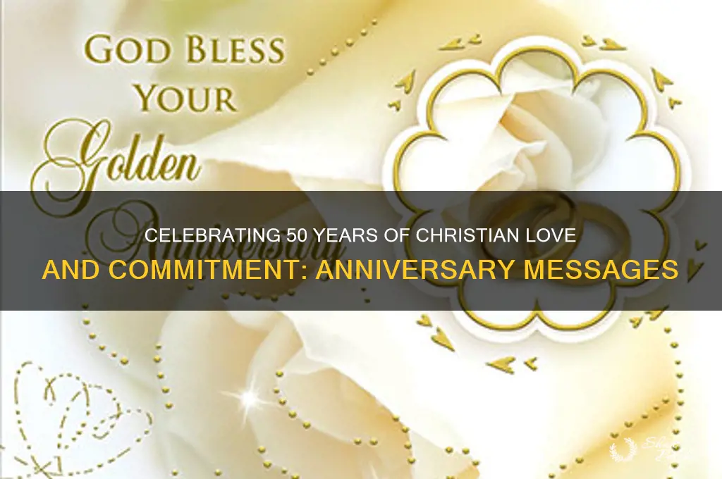 what to say on 50th wedding anniversary christian