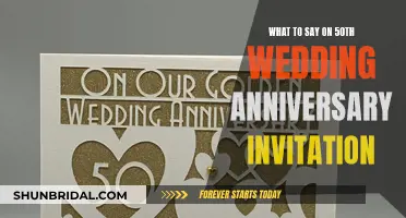 Celebrating 50 Years: Invitation Wording Ideas for Your Golden Anniversary