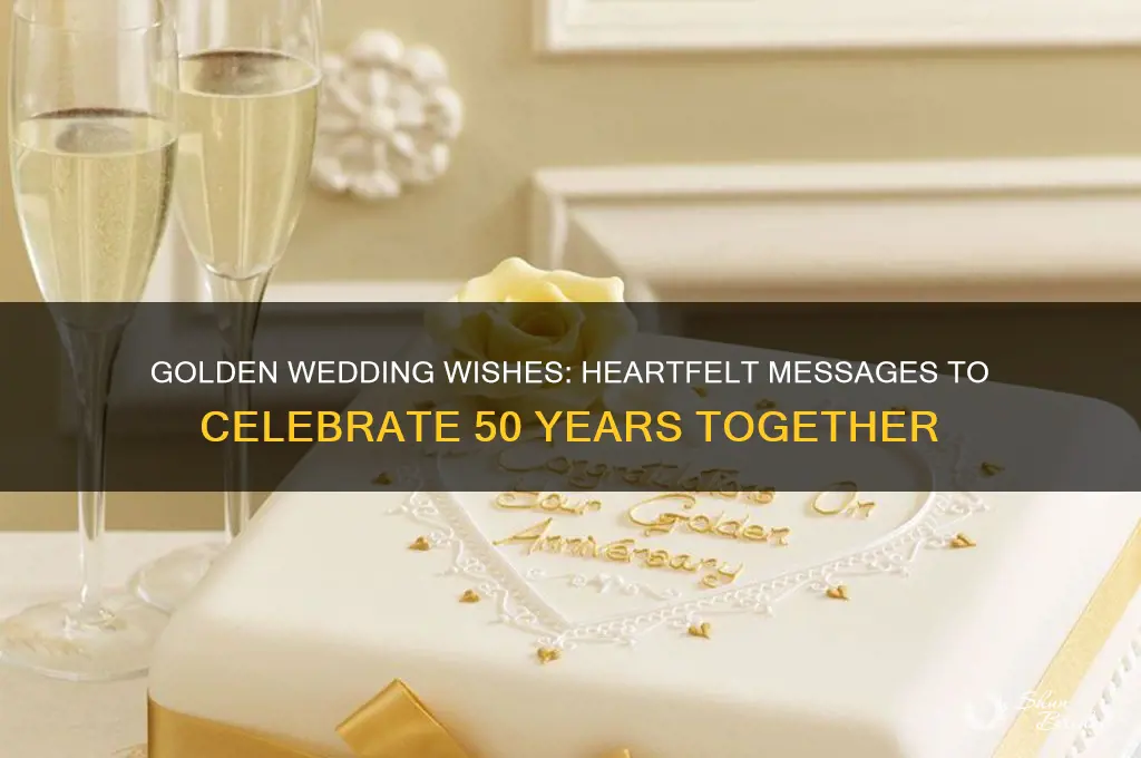 what to say on a golden wedding card