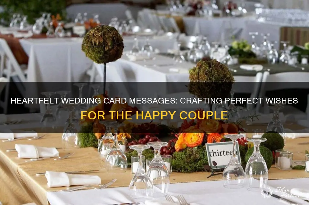 what to say on a wedding card to a couple