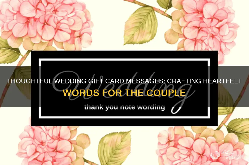 what to say on a wedding gift ward
