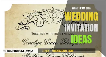 Crafting the Perfect Wedding Invitation: Creative Wording Ideas