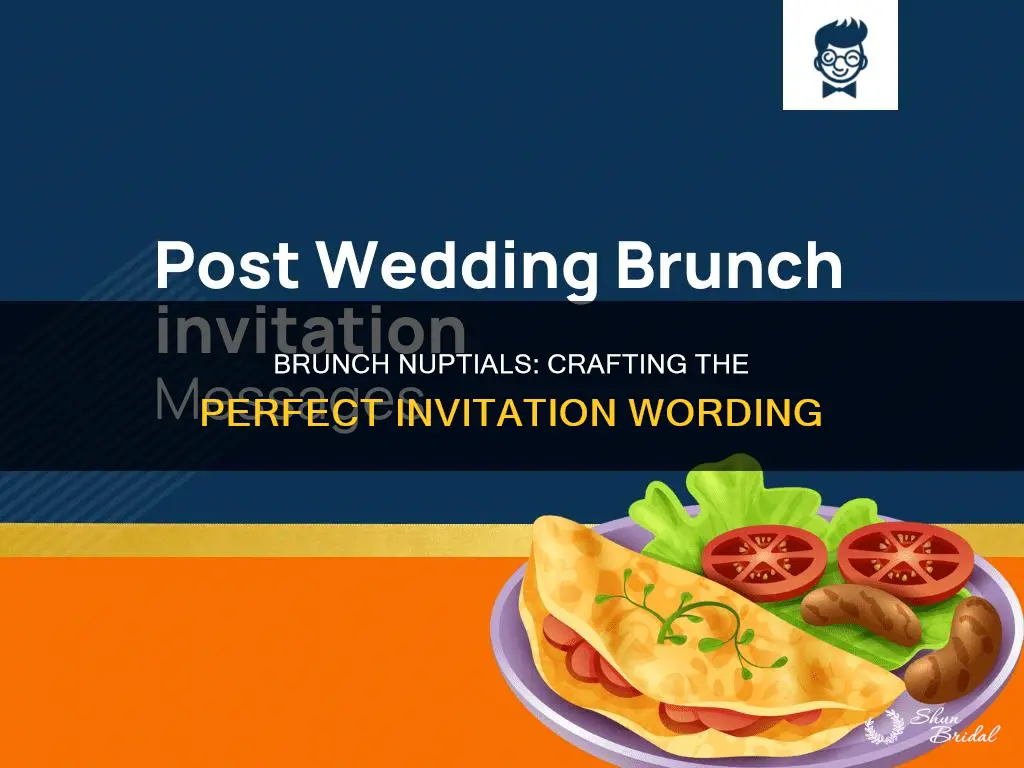 what to say on brunch wedding invitation