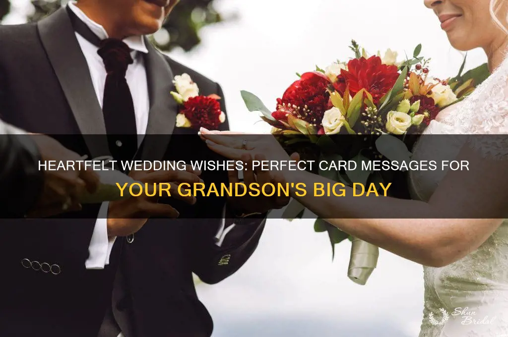 what to say on card for grandson wedding