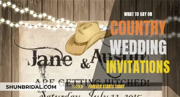 Country Wedding Invitation Wording: Etiquette and Examples