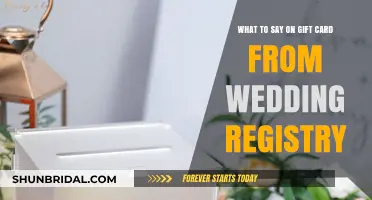 Perfect Wedding Registry Gift Card Messages: Thoughtful Notes for Newlyweds