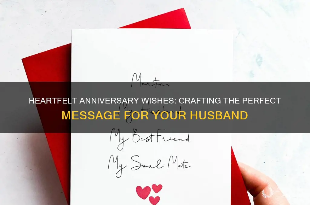 what to say on wedding anniversary card to husband