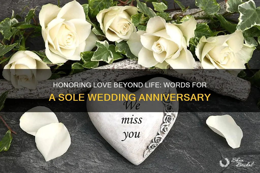 what to say on wedding anniversary when one has died