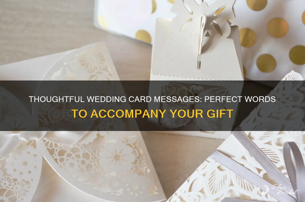 what to say on wedding cards with gifts