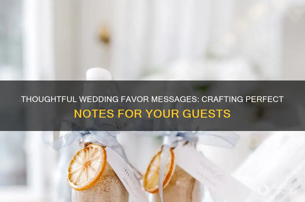 what to say on wedding gift favors
