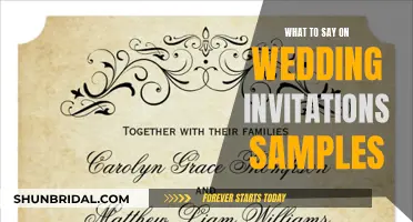 Crafting the Perfect Wedding Invitation: Sample Guide