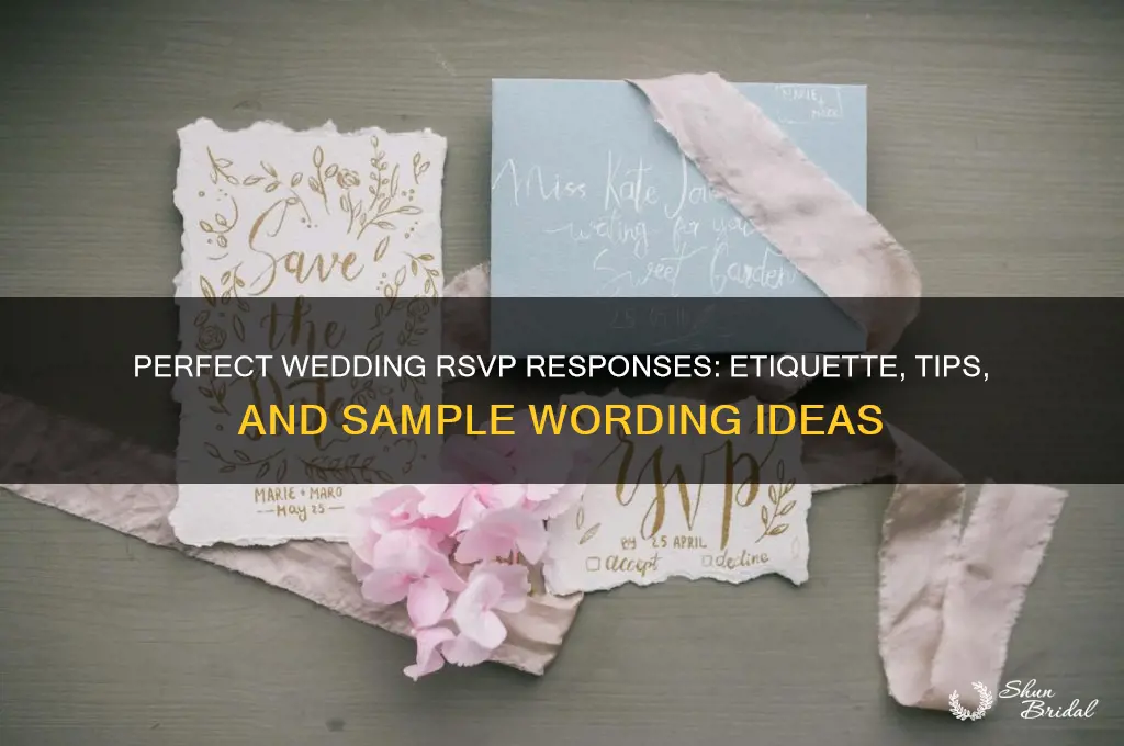 what to say on wedding response cards