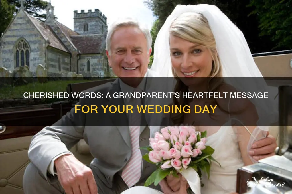 what to say to a granddaughter on her wedding day