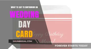 Honoring Your Birth Mom: Heartfelt Wedding Day Card Messages
