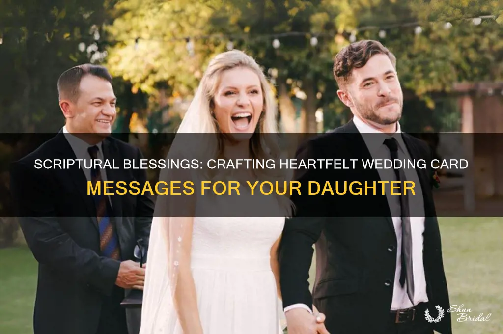 what to say to daughter in her wedding card scripture