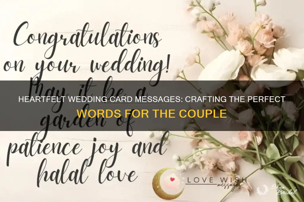 what to say to in letter for wedding card