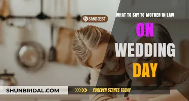 Heartfelt Words to Share with Your Mother-in-Law on Your Wedding Day