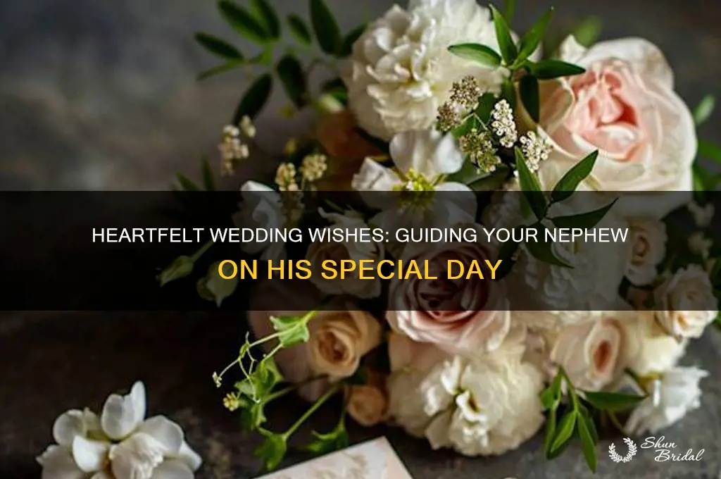 what to say to my nephew on his wedding day