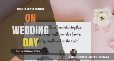Heartfelt Words: What to Say to Parents on Your Wedding Day