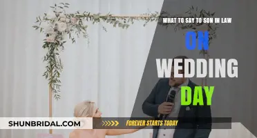 Heartfelt Words for Your Son-in-Law: A Wedding Day Message Guide