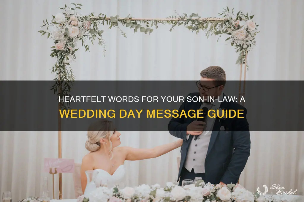 what to say to son in law on wedding day