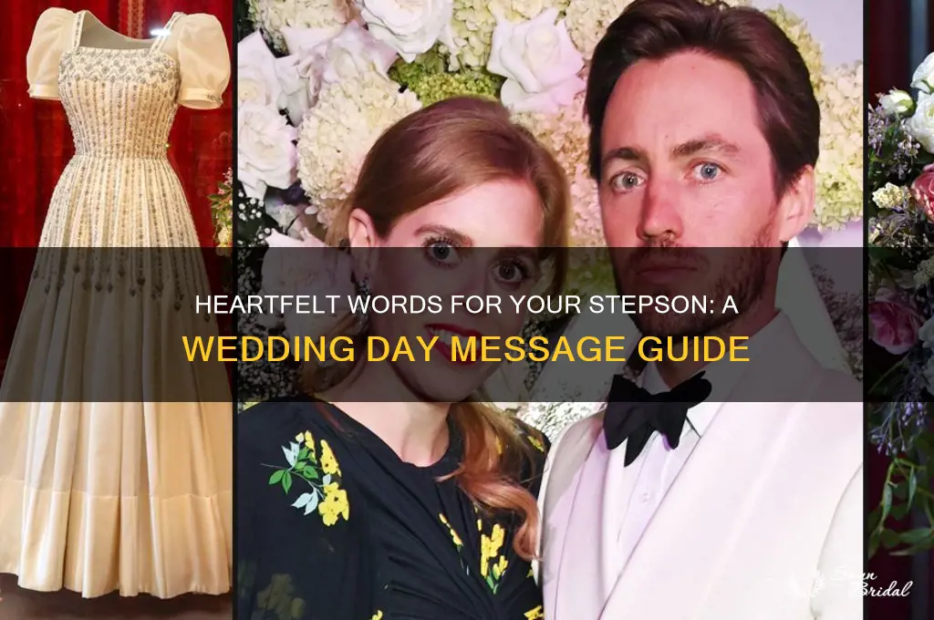 what to say to stepson on wedding day