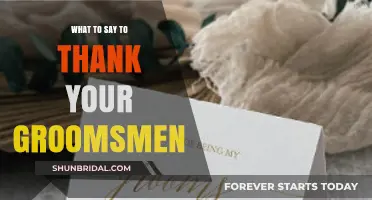 Heartfelt Words: How to Thank Your Groomsmen on Your Wedding Day