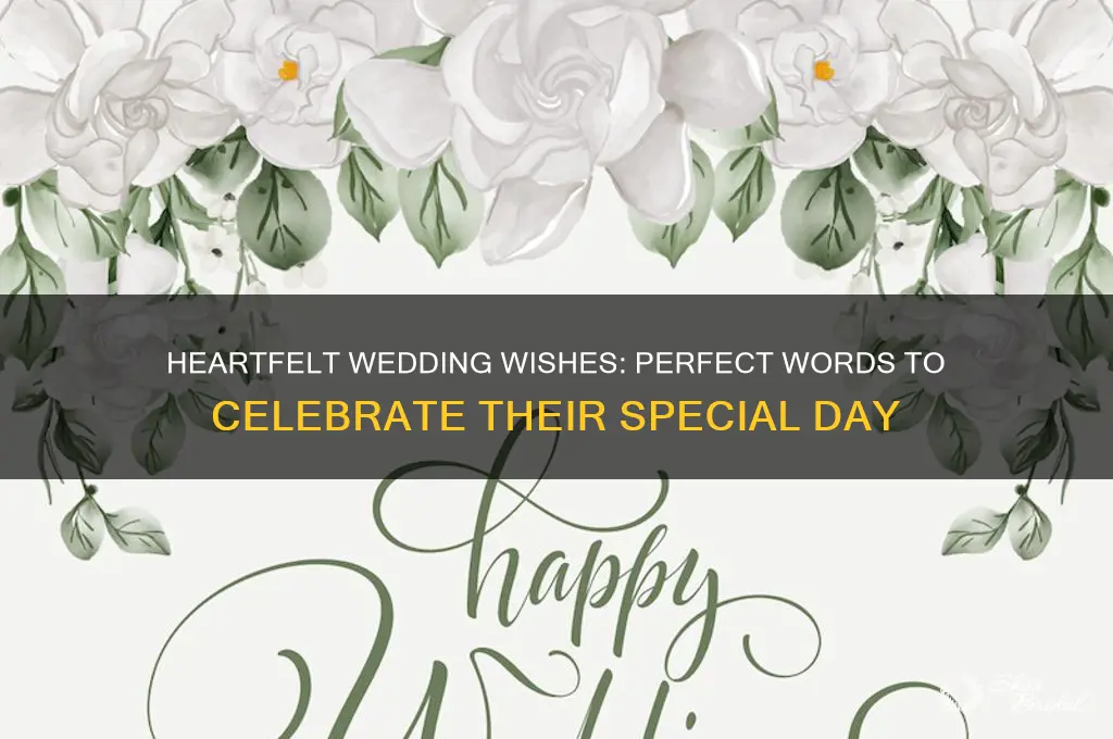 what to say to wish someone a happy wedding day