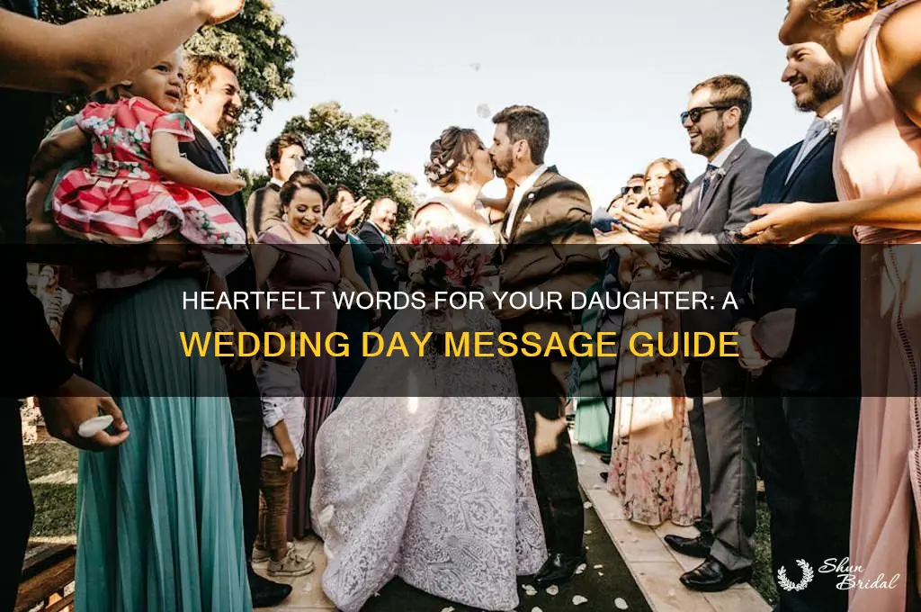 what to say to your daughter on her wedding day