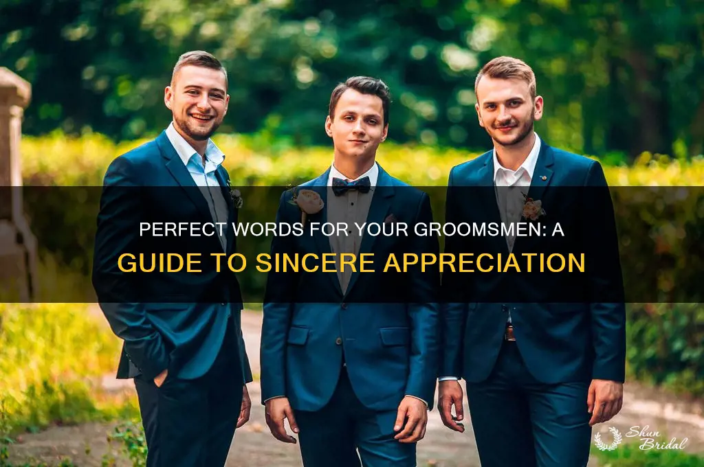 what to say to your groomsmen