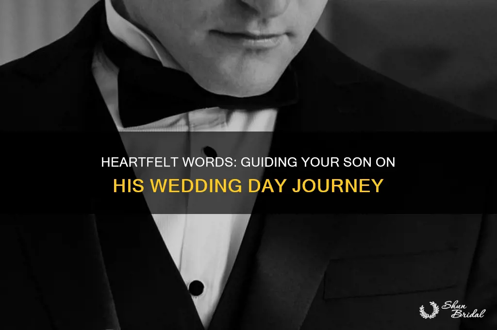 what to say to your son on his wedding day