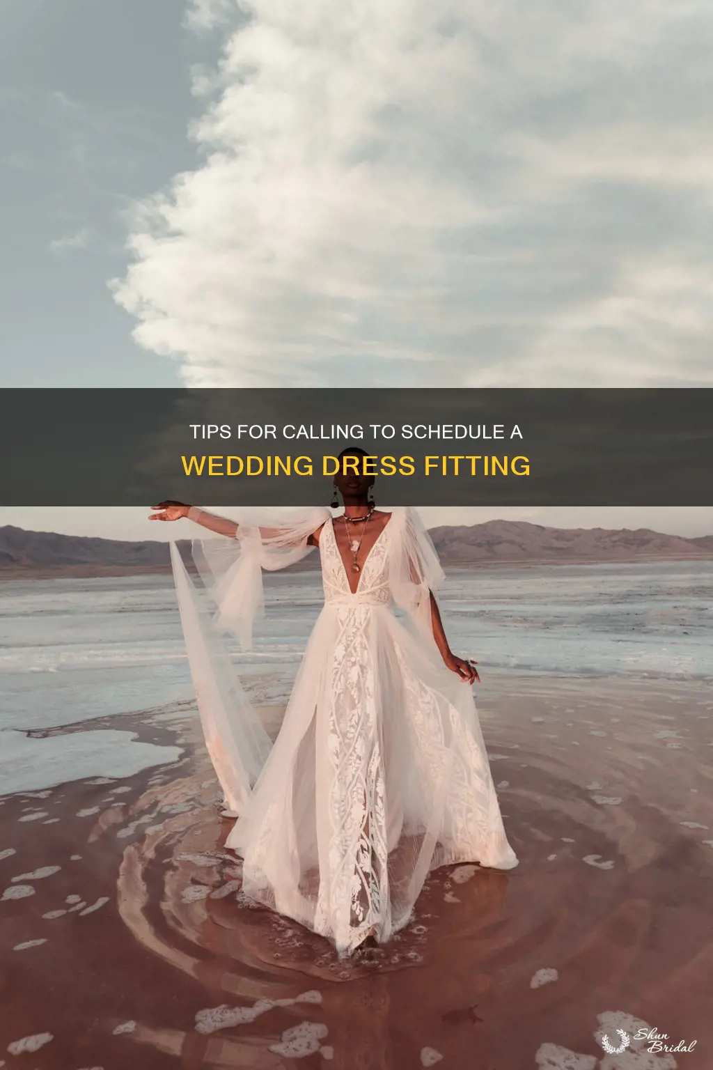 what to say when calling a wedding dress fitting