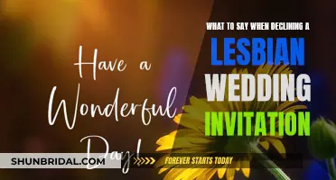 Lesbian Wedding Invitation Declines: Navigating Etiquette with Grace