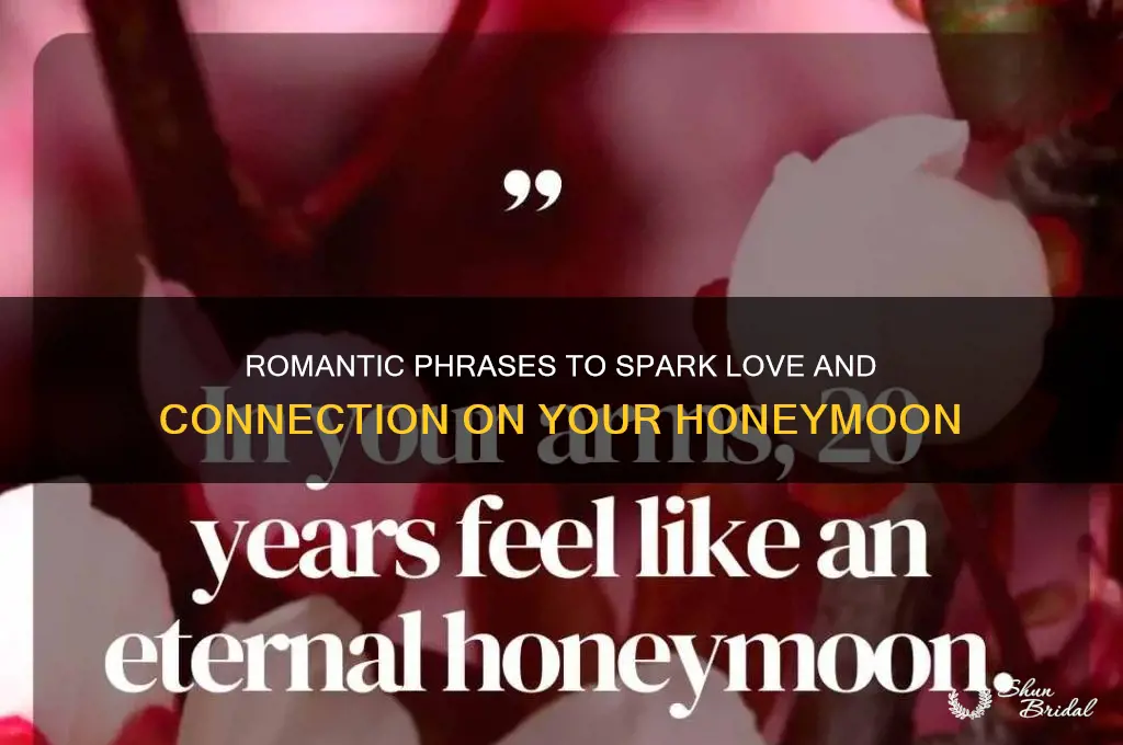 what to say when on honeymoon