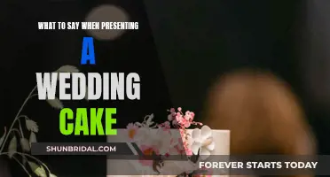 Crafting the Perfect Words for Presenting a Wedding Cake