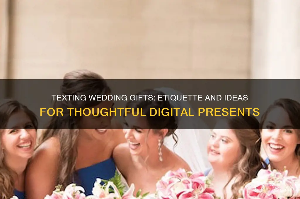 what to send a wedding gift via text