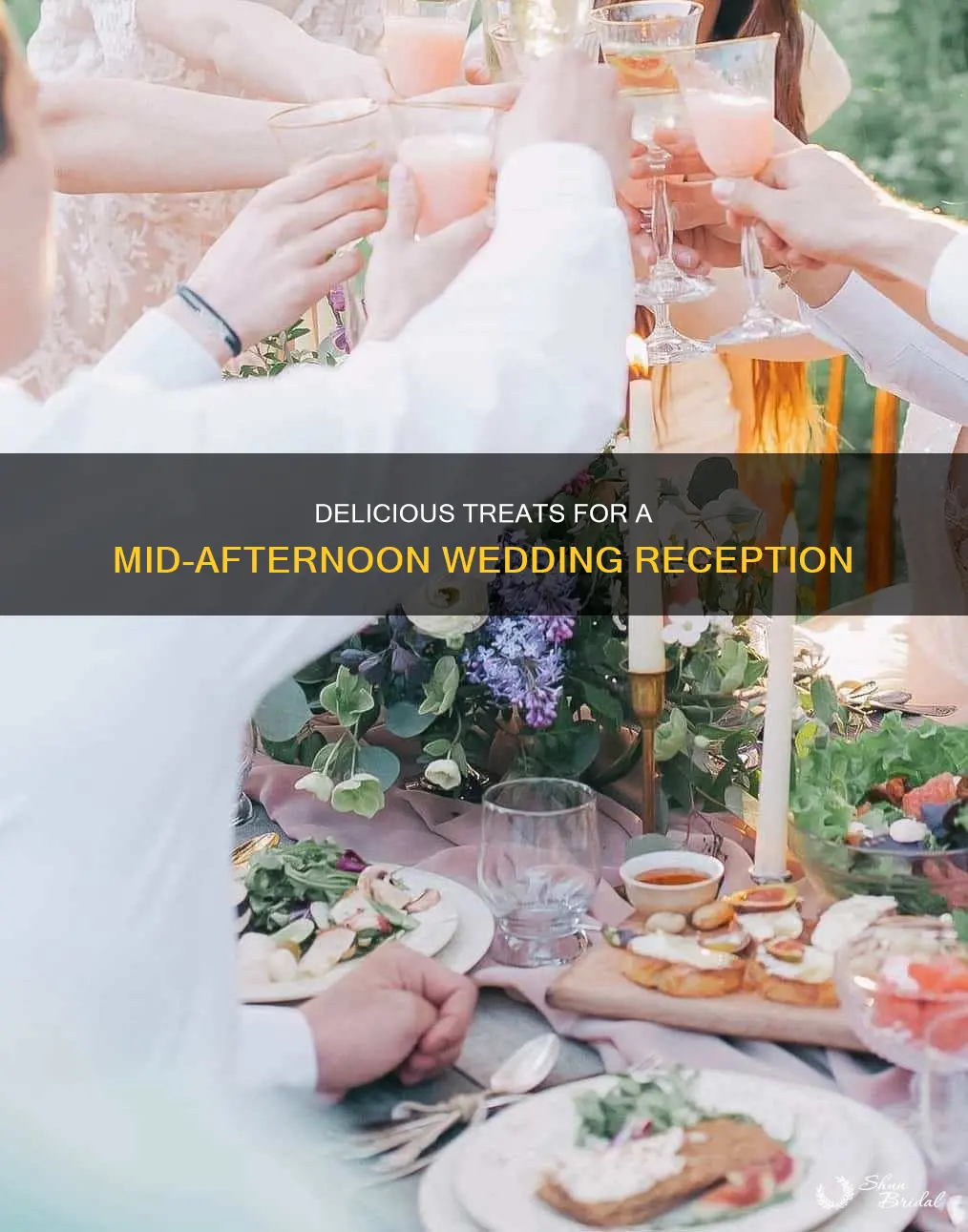 what to serve at a 3pm wedding reception