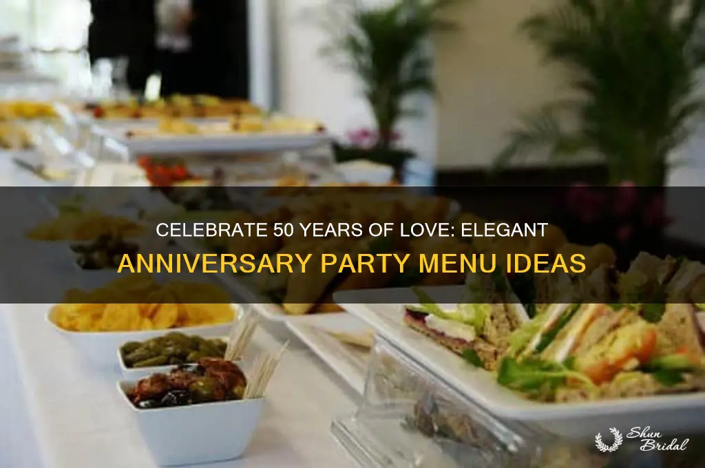 what to serve at a 50th wedding anniversary party