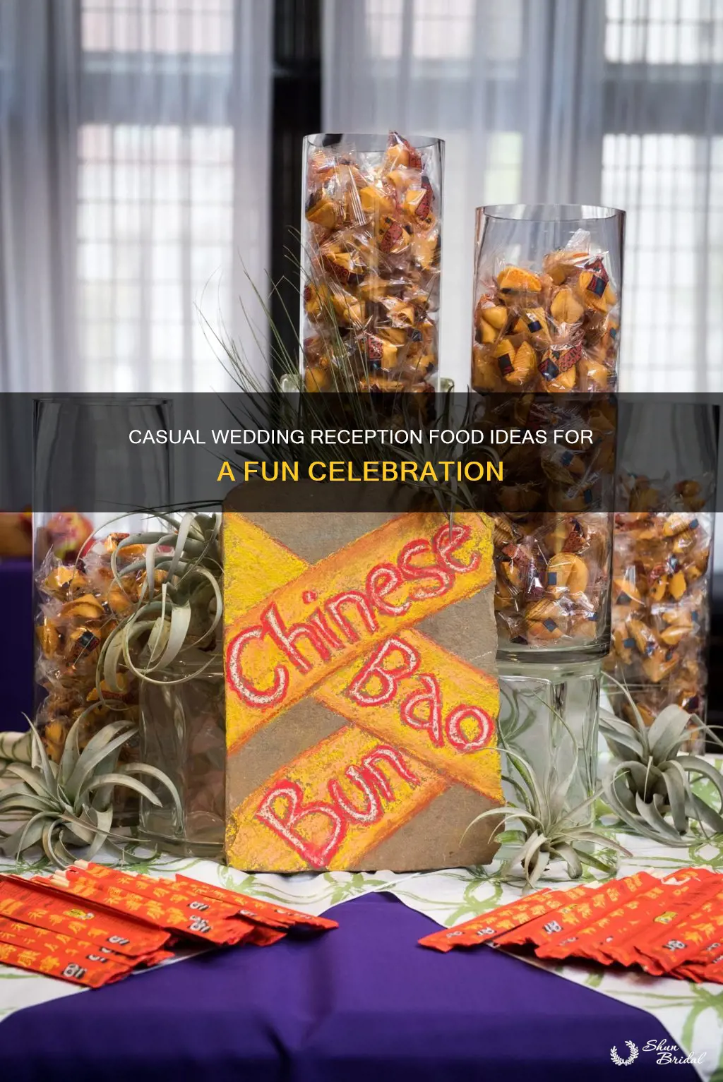 what to serve at a casual wedding reception