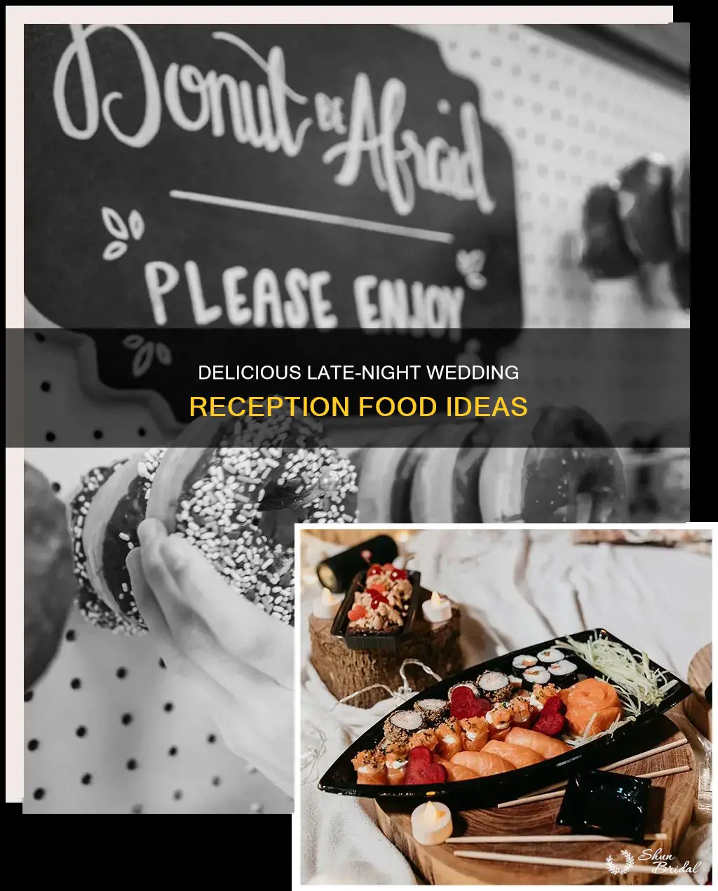 what to serve at a late wedding reception