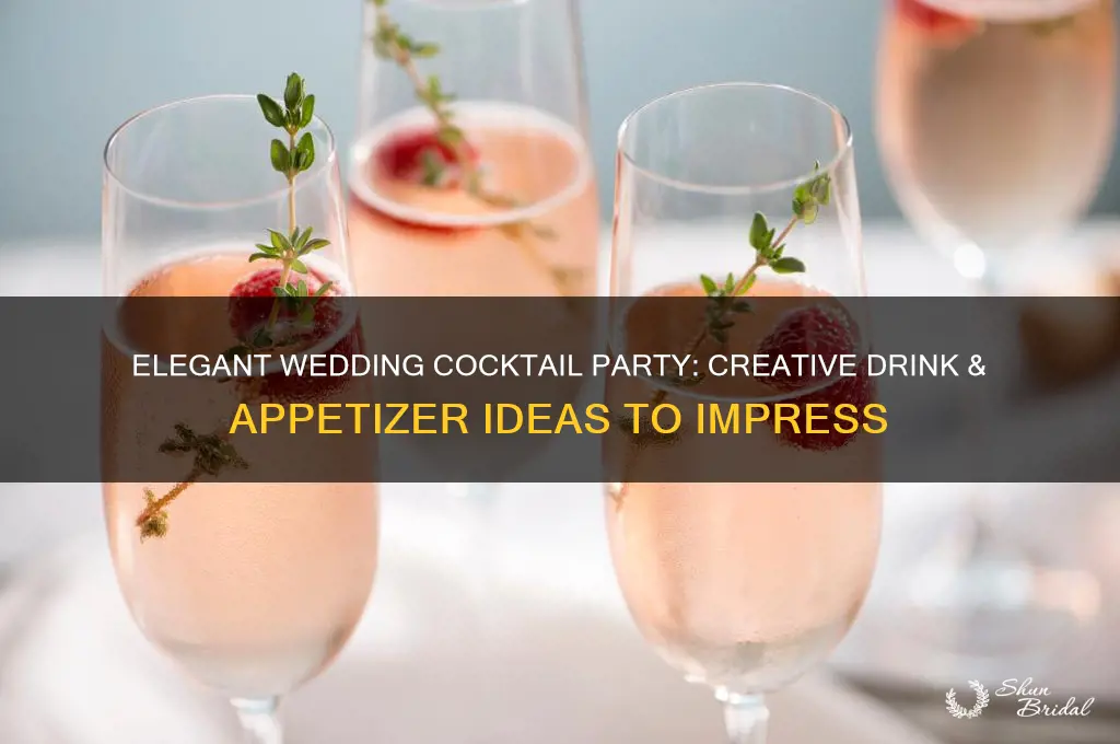 what to serve at a wedding cocktail party