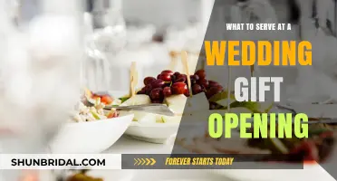 Delightful Wedding Gift Opening: Food & Drink Ideas to Celebrate