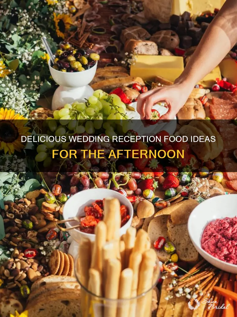 what to serve at afternoon wedding reception