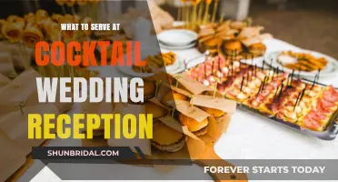 Cocktail Wedding Reception: Food and Drink Ideas