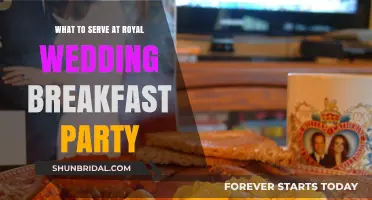 Elegant Royal Wedding Breakfast Party Menu Ideas & Serving Tips