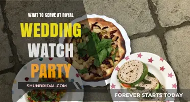 Elegant Bites & Royal Sips: Perfect Menu for Wedding Watch Parties