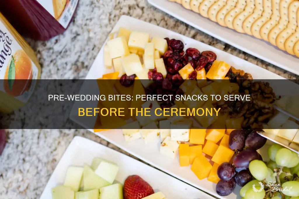 what to serve before the wedding ceremony
