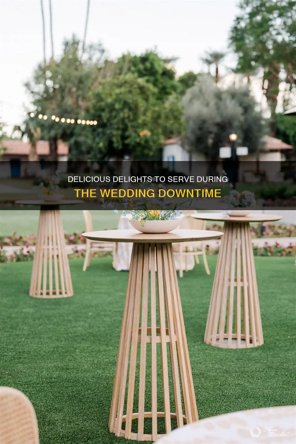 what to serve between wedding and reception